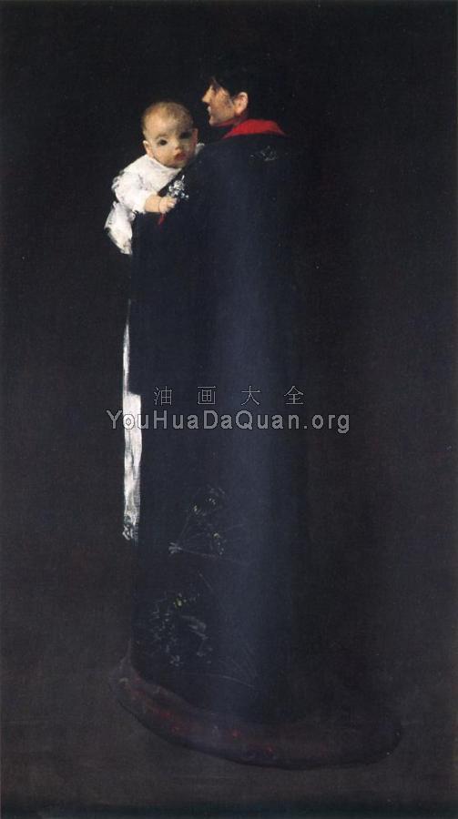 Mother and Child aka The First Portrait - 威廉·梅里特·查斯